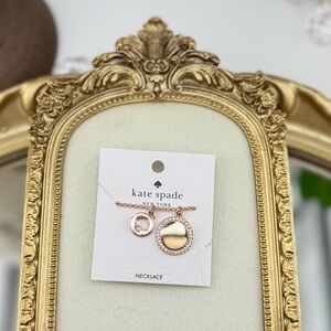 Kate Spade New York Toggle Pendant Necklace - Rose Gold Tone